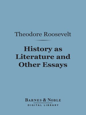 cover image of History as Literature and Other Essays (Barnes & Noble Digital Library)